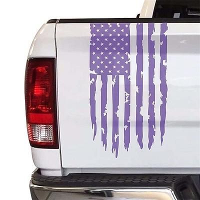 adesivo per auto con decalcomania in vinile per portellone posteriore camion bandiera americana americana compatibile con la maggior parte dei camioncini e la maggior parte dei veicoli