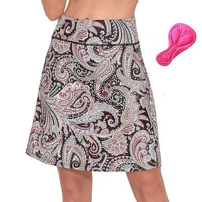 Per donna Piante Gonna pantalone da ciclismo Bicicletta Gonna Pantaloni Mountain Bike MTB Ciclismo su strada Gli sport Cuscinetto 3D Ciclismo Asciugatura Rapida Traspirante Nero Rosa Spandex