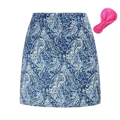 Per donna Piante Gonna pantalone da ciclismo Bicicletta Gonna Pantaloni Mountain Bike MTB Ciclismo su strada Gli sport Cuscinetto 3D Ciclismo Asciugatura Rapida Traspirante Nero Rosa Spandex