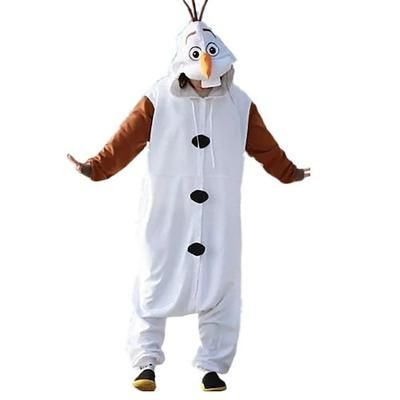 Costume da band di animali Pigiama Kigurumi Costume di fantasia Pigiami e camicie da notte Fantasia animale Pupazzo di neve Cartone animato Caldo Costume Divertente Comodo Bambini Adulti Unisex