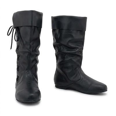 Medievale Rinascimento Scarpe Stivali al ginocchio Stivali jazz piatti Pirata Vichingo Crociato Costume Per uomo Unisex Celtico Costumi da pirata Halloween Mascherata Festa / Sera LARP Fiera