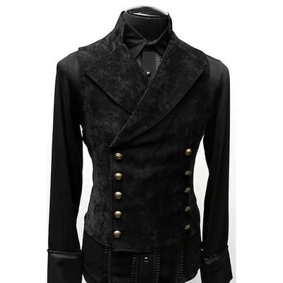 Retrò Vintage Medievale Gilet Principe Nobile Costume Per uomo Costumi da pirata Fantasia Mascherata Festa / Sera Adulti Gilet