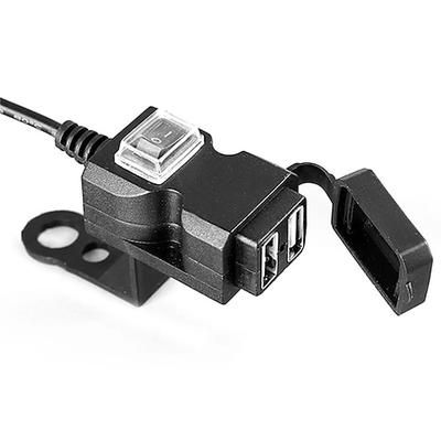 universale doppia porta usb 12v impermeabile moto moto manubrio caricatore 5v 1a/2.1a adattatore adattatore di alimentazione per il telefono cellulare