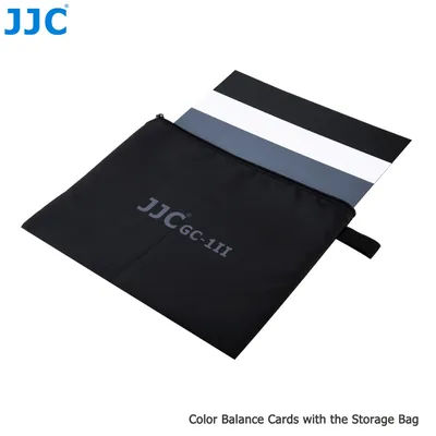 JJC White Balance Card with Bag 254 x 202mm Gray Card for Canon Nikon Sony Fujifilm Pentax Ricoh