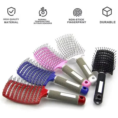 Scalp Massage Brush for Wet Curly Hair, Hair Styling Comb for Women Girls, Home Salon Use Hairdressing Styling Tool