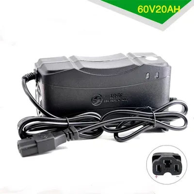60V 20AH Smart Electric Car Charger For Rechargeable AGM Gel Lead Acid Battery 12AH 14AH DC 74V 3A T Connector