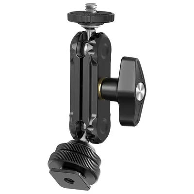 Ulanzi R098 Double Ball Heads With Code Shoe 1/4 Screw Mount Magic Arm for DSLR Camera Monitor Mic