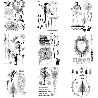 2024 New Arrivals Animals Clear Stamps Seal for DIY Scrapbooking Card Plants Rubber Stamps Making Photo Album Handemade Crafts