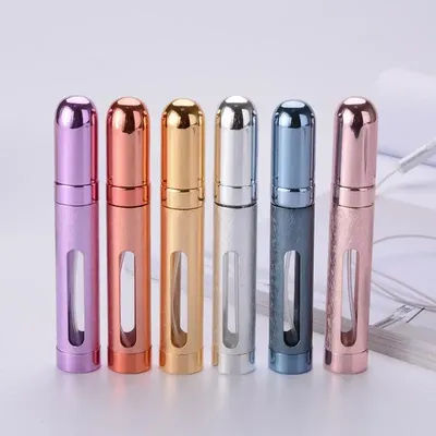 Perfume bottle 12ml portable small sample glass empty bottle cosmetic utensils small spray bottle pressed empty bottle dispensin