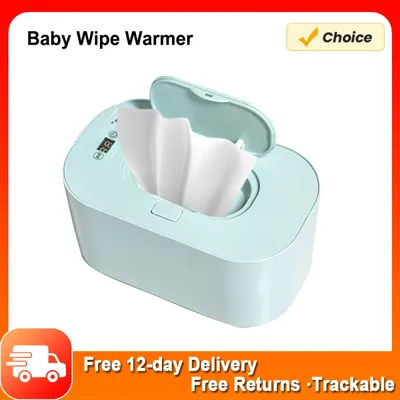 Baby Wipe Warmer with Digital Display Large Capacity Baby Wet Wipes Warmer Dispenser USB Powered, Adjustable Temperature Heating