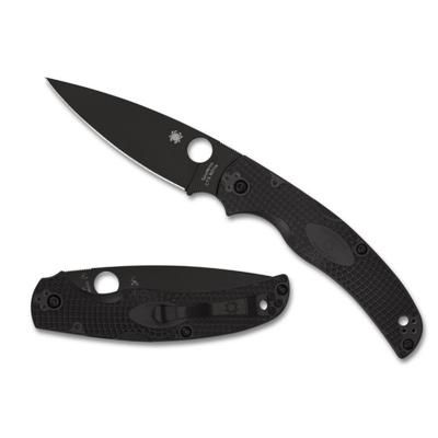 Spyderco Native Chief Lightweight Folding Knife 4.02in CTS-BD1N Stainless Steel Drop Point Black DLC Plain Black C244PBBK