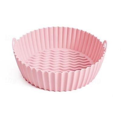 Pentola in silicone per friggitrice ad aria - Accessori per forno per friggitrice ad aria - Sostituzione per carta da forno infiammabile - Non è necessario pulire la friggitrice ad aria