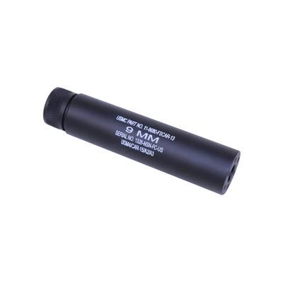 Guntec USA AR-15 5.5'' Fake Suppressor 9mm 1/2x28 Laser Engerved Anodized Black 5.5FAKE-AR-9-1/2x28-LASER
