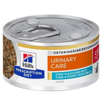 48x82g Tuna & Vegetables Stew Stress Multicare c/d Prescription Diet Hill's Wet Cat Food