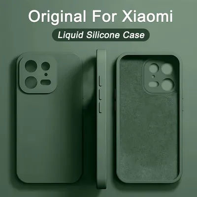 Original Liquid Silicone Phone Case for Xiaomi Mi 13 14 11T 12T 13T Pro Cases Mi 13 12 12S 11 14 Pro