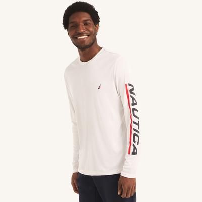 Nautica Men's Rash Guard Bright White, XS