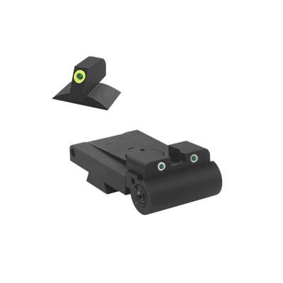 Kensight Rollo 1911 Low-Profile Adjustable Tritium Night Sight Set Green 990-098