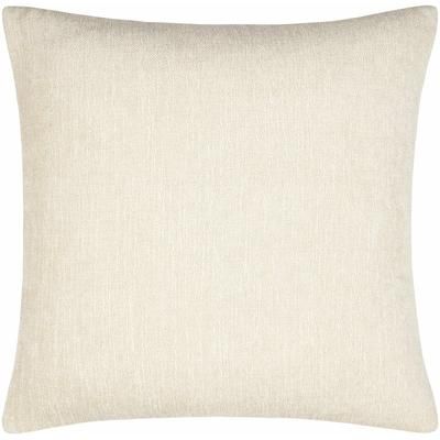 Aeneas 20" Square Modern Pearl/Ivory/Ash/Cream/Linen Throw Pillow - Boutique Rugs