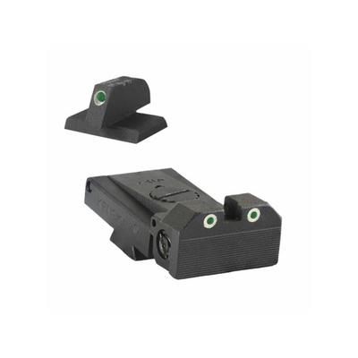 Kensight Bomar BMCS Adjustable Target 1911 Rear Night Sight Set w/Beveled Blade Black 960-099