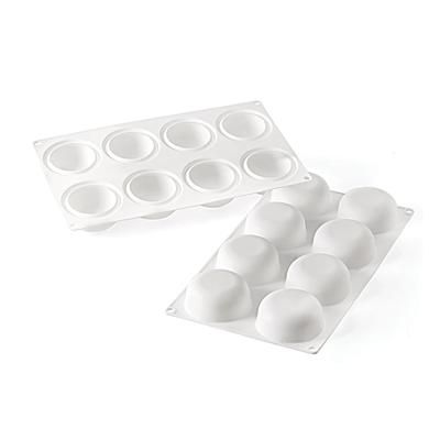 Silikomart 258308 Silikomart 3D "Stone" Mold w/ 8 Sections - Silicone, White