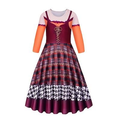 Strega Vestito Costume Cosplay Cosplay Abito a Fantasia for Ragazze Bambini Giornata universale dell'infanzia Mascherata Settimana del libro