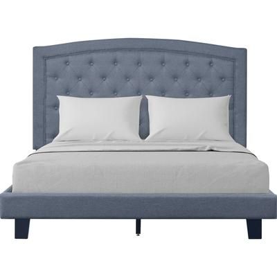 Carlisle Platform Bed, Gray, Queen by Camden Isle in Gray (Size QUEEN)