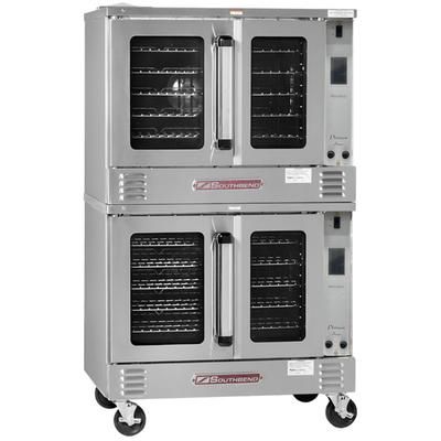 Southbend PCE22B/TI 240/1 Platinum Bakery Depth Double Full Size Commercial Convection Oven - 11kW, 240v/1ph
