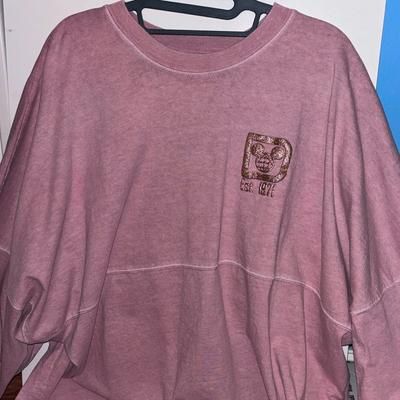 Disney Tops | Disney Dusty Pink Spirit Jersey With Sparkly Gold Details | Color: Gold/Pink | Size: Xxl