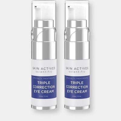 Skin Actives Scientific Triple Correction Eye Cream | Ageless Collection - 2-Pack