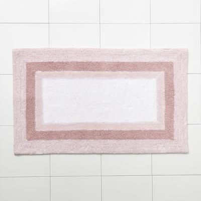 Wide Width Amore Ombre Bath Rug by BrylaneHome in Rose (Size 21" W 34" L)