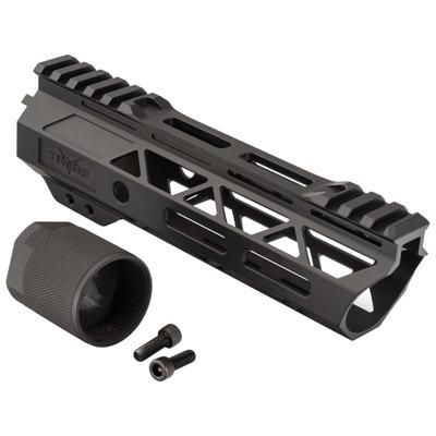 TRYBE Defense Magnite Go Fast Ultra Lightweight Handguard Cut Top Rail M-LOK Black 7in MGHDG-V2-7CR-BL