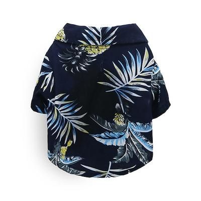 cane camicia hawaiana 2 pezzi vestiti per cuccioli per cani di piccola taglia medio grande ragazzo traspirante albero di cocco cane t-shirt abbigliamento per animali domestici vestito da gatto per
