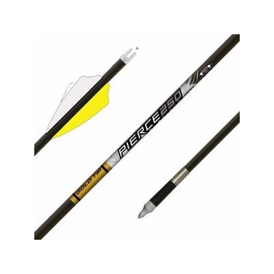 Gold Tip Kinetic Pierce Platinum Arrows 340 2.75 in. 4 Fletch 6 Pack PLATINUMN340A2746