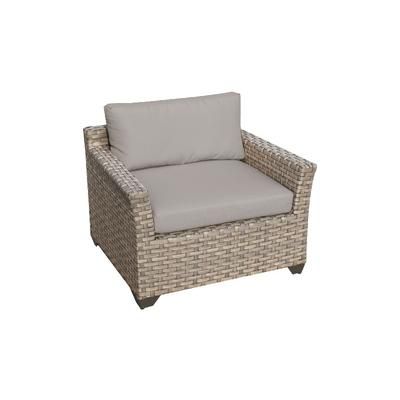 Monterey 4 Piece Outdoor Wicker Patio Furniture Set 04a in Beige - TK Classics Monterey-04A