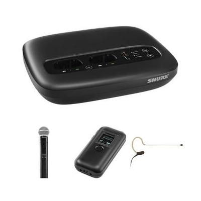 Shure MXW neXt 2 Wireless Classroom System Kit with Handheld & Earset Mics (1.9 G MXWAPXD2=-Z10