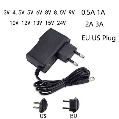 AC 110V 220V to DC 5V 9V 12V Volt Power Supply 3V 5V 6V 8V 9V 12V 13V 15V 24V 1A 2A 3A Universal Power Adapter For LED Strips