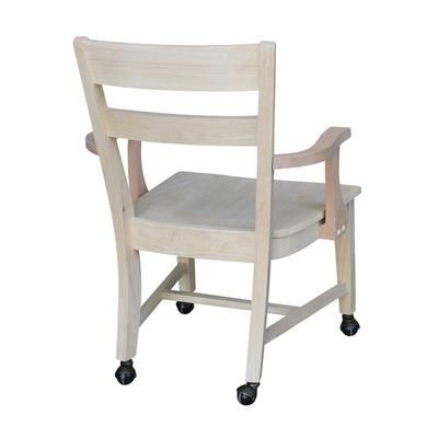 Dining Chair With Casters - Whitewood C-226