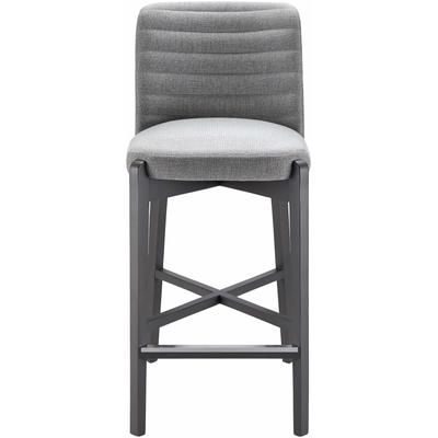Kottapalli 41"H x 20"W x 25"D Modern Light Gray Stool - Boutique Rugs