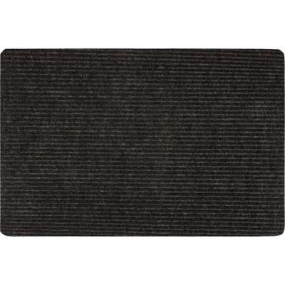 Ribbed Utility Mat Door Mat by Mohawk Home in Charcoal (Size 24" X 60")