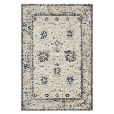 Waldorf Area Rug by Mohawk Home in Grey Dark Blue (Size 3'11"X 6')