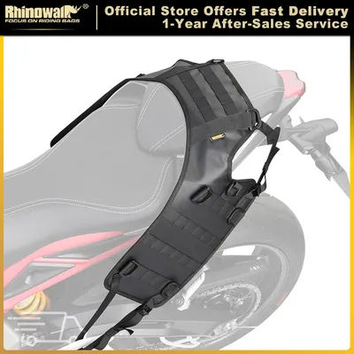 Rhinowalk Motorcycle Saddle Bag Base Fits Universal Motors Back Seat Bag Install Pad Rack Tail Side Bag Motocross Accessories