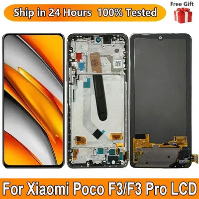 AMOLED For Xiaomi Poco F3 M2012K11AG LCD Display Touch Digiziter Assembly Sreen Replacement For Xiaomi Poco F3 LCD With Frame