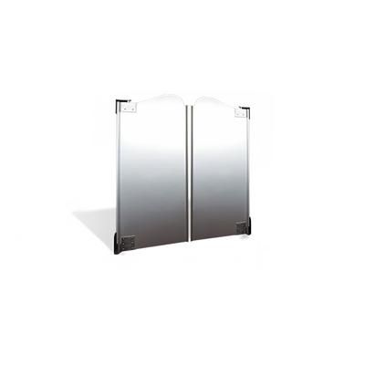 Curtron Service-Pro 20 Double Swinging Traffic Door - Aluminum, 36" x 47", SPCD-20-AL-DBL-3648