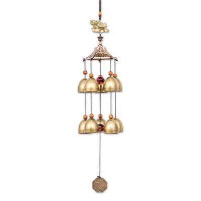 Harmony Bells,'Dragon Turtle Themed Wind Chime Made from Aluminum and Brass'