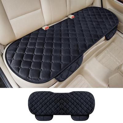TEMU And Stylish Plush Car Seat Cover - Suitable For Rear Seats - 1pc