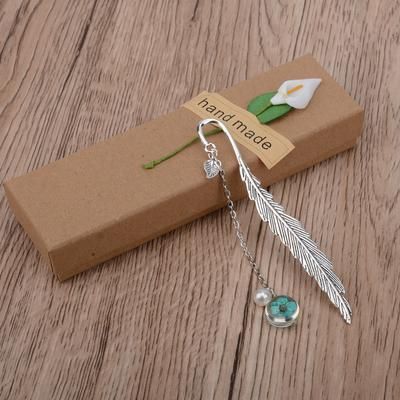 TEMU Beautiful Metal Flower Pendant Bookmark - Perfect Gift Idea!