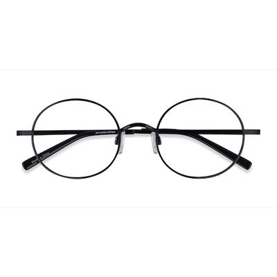 Male s round Black Metal Prescription eyeglasses - Eyebuydirect s Merrill