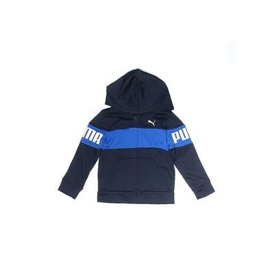 Puma Zip Up Hoodie: Blue Tops - Size 2Toddler