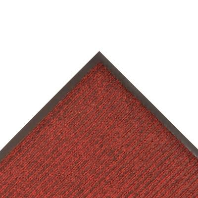 NoTrax 109S0034RB Brush Step Entrance Scraper Floor Mat, 3' x 4', 3/8" Thick, Red