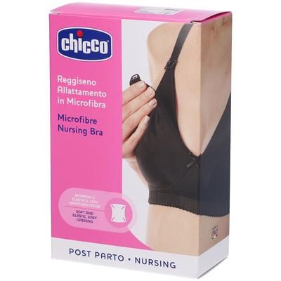 Chicco Reggiseno Allattamento in Microfibra Colore Nero Taglia 3C 1 pz